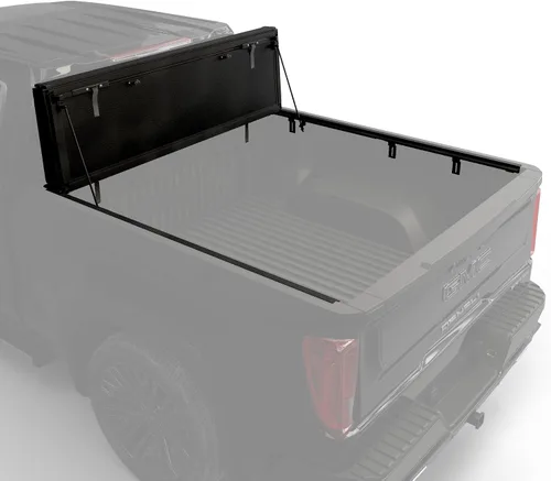 Vista 9 de Cubierta Rígida Tri-Fold para Caja de Camioneta Compatible con Chevy/GMC Silverado/Sierra 1500(2007-2026) 2500 3500 HD(2007-2019), Funciona