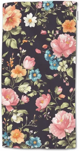 Vista 4 de HGOD DESIGNS Toallas de mano de lobo, diseño de animales salvajes, toalla de mano suave para baño, cocina, yoga, gimnasio, toallas decorativas de 15