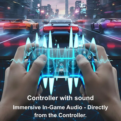 Vista 8 de VioraTech Wireless Controller for PS5 with Hall Effect Joysticks, RGB Lighting, Turbo & Macro Functions, Linear Triggers, 6-Axis Sensor, Dual
