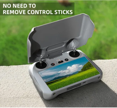 Vista 4 de Accesorios para drones Protector de pantalla de control remoto Parasol de lente para DJI RC