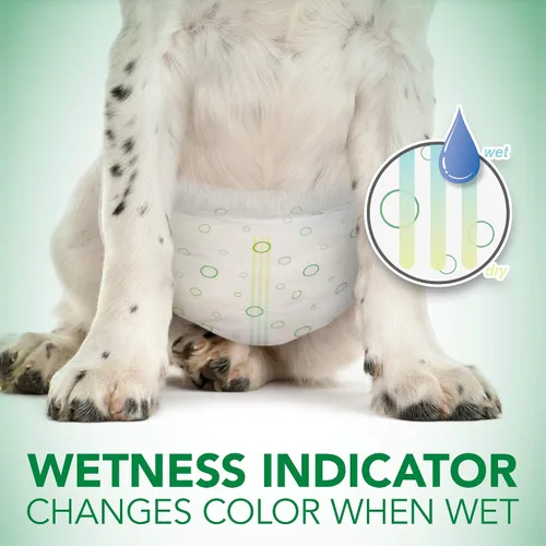 Vista 5 de Vet's Best Comfort Fit - Pañales desechables para perras, absorbentes con ajuste a prueba de fugas, XS, 12