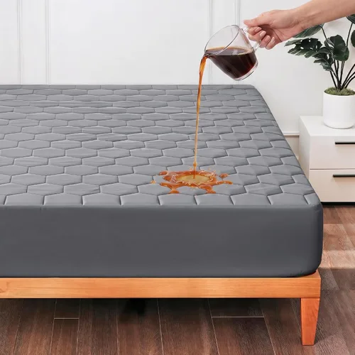 Vista 10 de Hearth & Harbor Funda acolchada para colchón tamaño Queen, 100% impermeable, funda de colchón ajustable con bolsillo profundo de 8 a 21 pulgadas