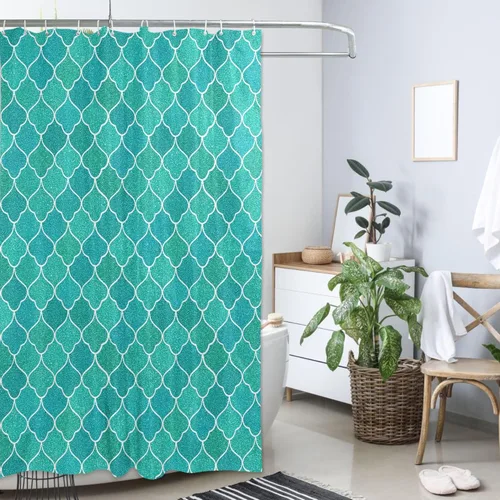Vista 7 de MNSRUU Fabric Shower Curtain, Flowers and Butterflies Pink Waterproof Polyester Curtains with Hooks for Home Bathroom Decorative