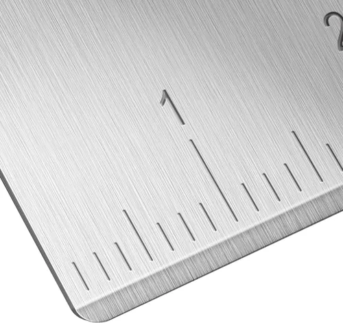 Vista 5 de Raspador de banco de acero inoxidable multiusos para batidora de masa y cortador de pastelería