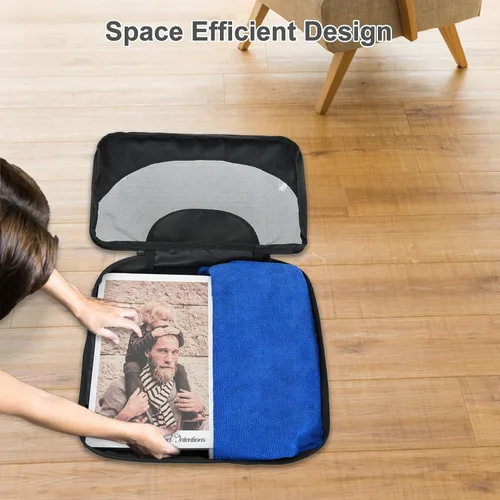 Vista 4 de MOSISO Juego de 6 cubos de embalaje para artículos esenciales de viaje, juego de bolsas organizadoras de maleta para equipaje, accesorios de viaje