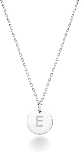 Vista 21 de Miabella Italian 925 Sterling Silver Initial Necklace Women Letter Pendant Plata esterlina