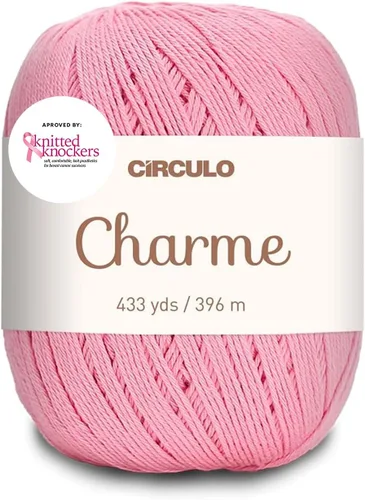 Vista 56 de CIRCULO Charme - Paquete de hilo para tejer y ganchillo, 3 bolas de 100% algodón virgen brasileño mercerizado, peso deportivo suave, color 2012