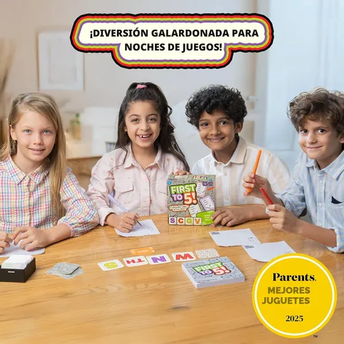 Vista 8 de Skillmatics Juego de mesa y cartas: juego de primera a 5, categoría con un toque, perfecto para fiestas, familia, noche de juegos, pensamiento