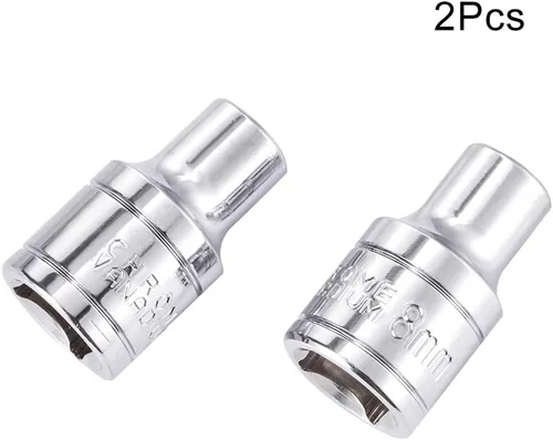 Vista 4 de Utoolmart 2 piezas de 1/2 pulgada hexagonal zócalo, 6-punto 0.315 in Drive métrico socket para reparaciones generales