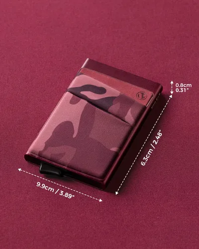 Vista 17 de VULKIT Card Holder with Money Pocket Pop Up Wallet RFID Blocking Slim Metal Bank Card Case Holds 5 Cards and Notes