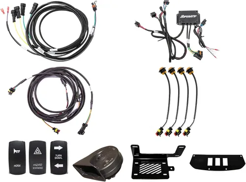 Vista 4 de SuperATV Kit de señal de giro de lujo para Can-Am Commander 2011-2020 Can-Am Commander Interruptor basculante de señal de giro montado en tablero