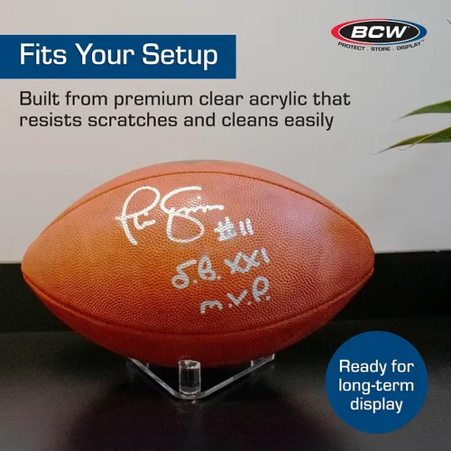 Vista 6 de BCW Acrylic Ball Stand, 1 Pack Anti-Slip Design for Basketball, Football, and Soccer Ball Display