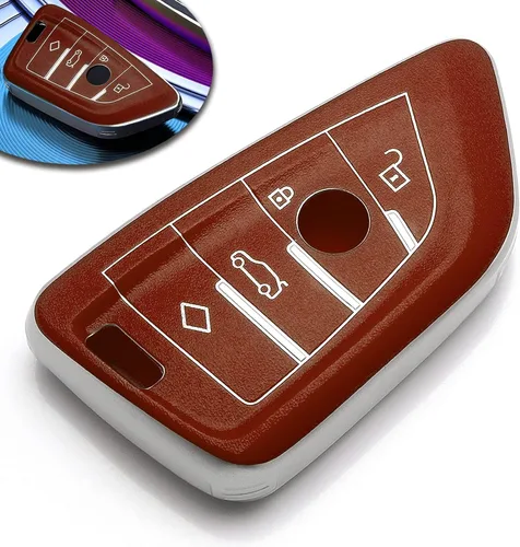 Vista 13 de Xotic Tech para BMW 1 2 3 4 5 6 7 Series X1 X3 X4 Key Fob Cover TPU Front+ABS Shell Back Case Protector de llave