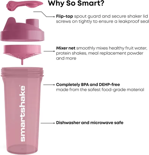 Vista 5 de Smartshake Serie Shaker Lite, Deep Rose - 33.8 fl oz.
