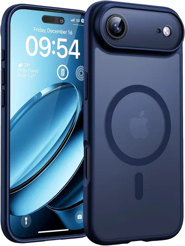 Vista 139 de TOCOL Funda para iPhone 11, compatible con Magsafe, protección completa de cámara, imanes integrados, protección contra caídas, funda translúcida