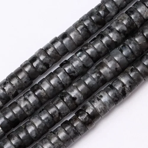 Vista 20 de Cuentas Heishi de piedra natural para hacer collares, cuentas pequeñas de piedra redonda plana de 0.116 pulgadas x 0.039 pulgadas para hacer joyas