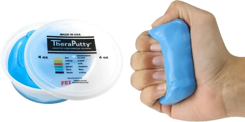 Vista 33 de CanDo 10-0920 TheraPutty - Masilla de ejercicio de mano estándar, Mediana, 1oz