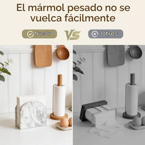 Vista 6 de Servilletero de mármol para mesa, servilleteros verticales con textura