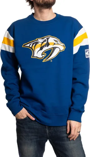 Vista 11 de Calhoun NHL Surf & Skate Varsity - Sudadera de cuello redondo para hombre, estilo retro, colección Coastal