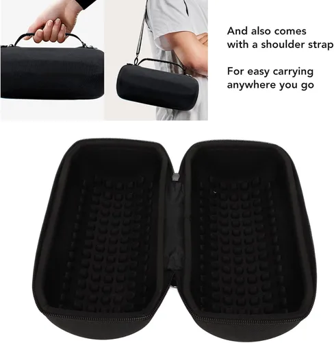 Vista 4 de Altavoz Bluetooth estuche de viaje duro, estuche de transporte duro con correa para pulso 5, pulso 4, pulso 3, 4, 5