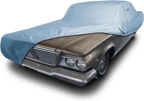 Vista 35 de iCarCover Funda de automóvil personalizada Premium para Chrysler Imperial 1957-1975, resistente, impermeable, para todo tipo de clima, lluvia Negro