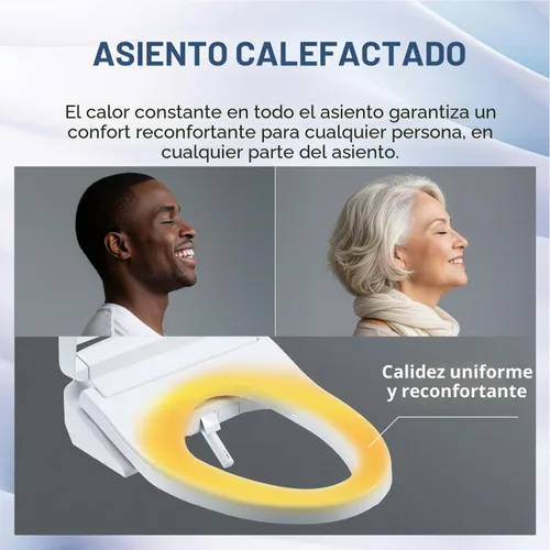 Vista 23 de TOTO® WASHLET® KC2 Asiento electrónico para bidé con asiento calefactado y tapa de cierre suave, redondo, blanco algodón - SW3023#01
