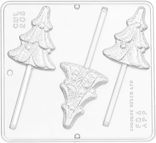 Vista 2 de Árbol de Navidad Lollipop Lollipops Chocolate Candy Mold Navidad 2052