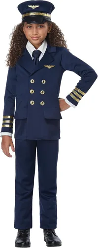Vista 2 de Disfraz de piloto de aerolínea para niños