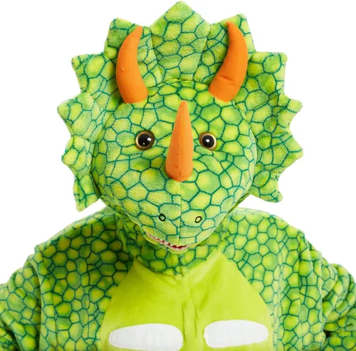 Vista 3 de CASABACO Disfraz de dinosaurio para adultos, pijama de una sola pieza