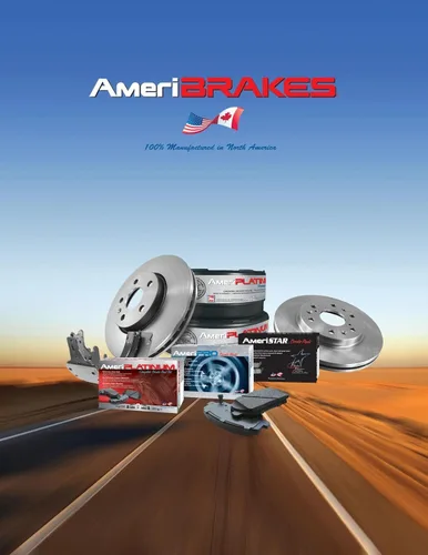 Vista 5 de AmeriPro - Pastillas de freno de disco delanteras y traseras para Camaro 16-20 SS 6.2L