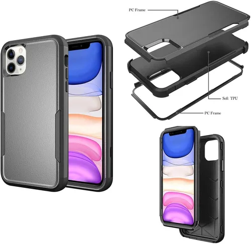 Vista 2 de Funda compatible con Apple iPhone 11 Pro Max, funda protectora a prueba de golpes para iPhone 11 Pro Max