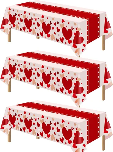 Vista 16 de Kelool Decoraciones del 250 aniversario de Estados Unidos, paquete de 3 manteles patrióticos de 54 x 108 pulgadas, mantel rectangular desechable