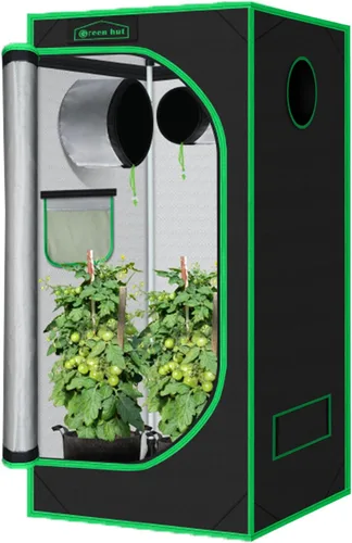 Vista 13 de Tienda de cultivo pequeña para plantas de interior de 18 x 30 x 36 pulgadas, tiendas de cultivo hidropónico Mylar para interiores, sala de cultivo