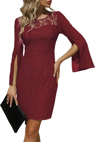 Vista 2 de Vestido de cóctel para mujer, bodas como invitada, vestido formal de lentejuelas para fiesta de noche, vestidos de lentejuelas delgados de cola