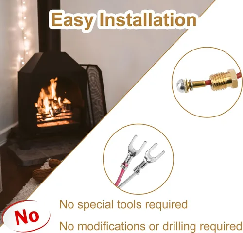 Vista 6 de 14D0477 Registro de gas libre de ventilación, montaje piloto ODS, chimenea de gas propano LP compatible con Empire FMI, etc., número de pieza
