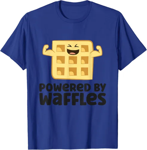 Vista 26 de Camiseta de gofres para el desayuno con diseño de gofres, Blanco, S
