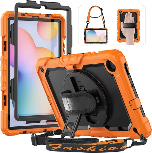 Vista 25 de HXCASEAC Funda para Samsung Galaxy Tab A9 de 8,7 pulgadas, protectora con protector de pantalla/correa de mano/soporte para bolígrafo, resistente a