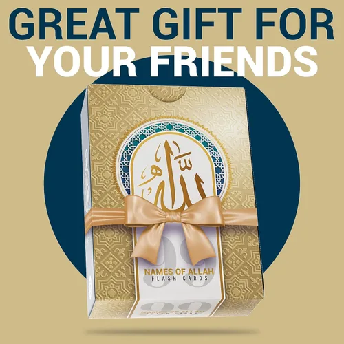 Vista 8 de 99 Nombres de Allah - Significados en árabe inglés y versos del Corán Back to School 99 Names of Allah cards for teen and adult Islamic study with