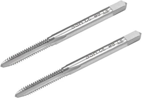 Vista 11 de uxcell Macho de la máquina 1/4-20 UNC rosca 2B clase 3 flautas de alta velocidad tornillo de acero roscado herramienta de roscar 2 unids