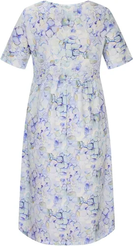 Vista 4 de Vestidos de playa bohemios florales para mujer, manga corta, cuello redondo, vestido de camiseta casual, vestidos de verano 2023 primavera verano