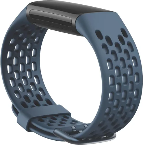 Vista 2 de Fitbit Charge 5 Sport - Correa de accesorios, producto oficial, Deep Sea, grande