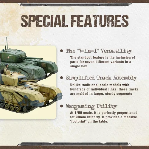 Vista 2 de Wargames Delivered - Warlord Games Bolt Action Tank War - British Churchill Tank, Miniaturas de la Segunda Guerra Mundial, figuras de acción