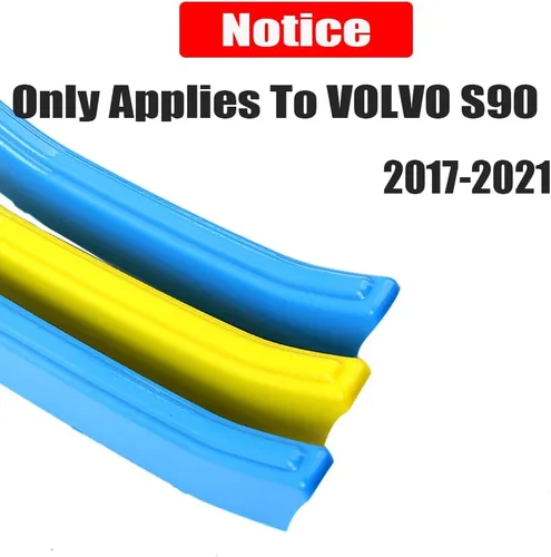 Vista 2 de SANRILY Moldes decorativos de rejilla multicolor compatibles con Volvo S90 2017-2021 cubierta de parrilla delantera (azul/amarillo/azul)