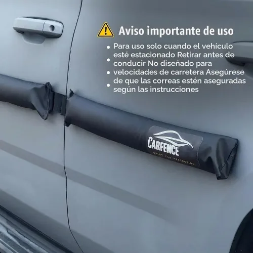 Vista 4 de HRX Protector de abolladuras para puertas de auto para puertas de auto no de aluminio - Paquete de 4 puertas - Protectores de puerta magnéticos