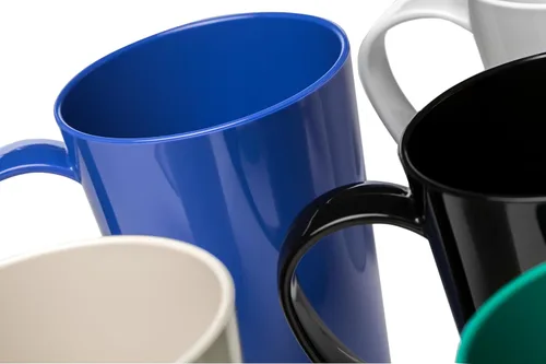 Vista 8 de Carlisle FoodService Products Taza Taza de Café de Plástico con Asa Grande para Bufés, Hogar y Restaurante, Tritan, 12 Onzas, Negro, (Paquete de 12)