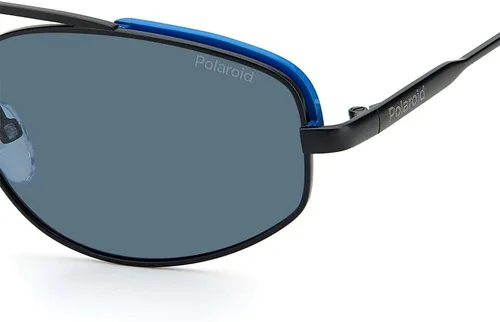 Vista 4 de Polaroid-PLD 6130S 0OY4C3 Gafas de sol ovaladas Negro Humo Polarizado Gris Azul