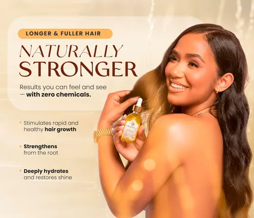 Vista 2 de IUBA NATURAL HAIR GROWTH AND CARE Aceite orgánico para el cuero cabelludo y el cabello - Aceite natural para el crecimiento y reparación del cabello
