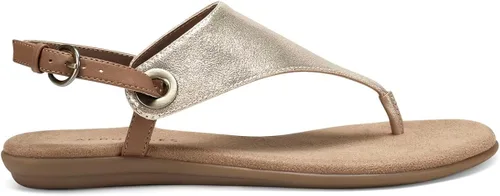 Vista 7 de Aerosoles Sandalia plana casual para mujer, Dorado Metálico