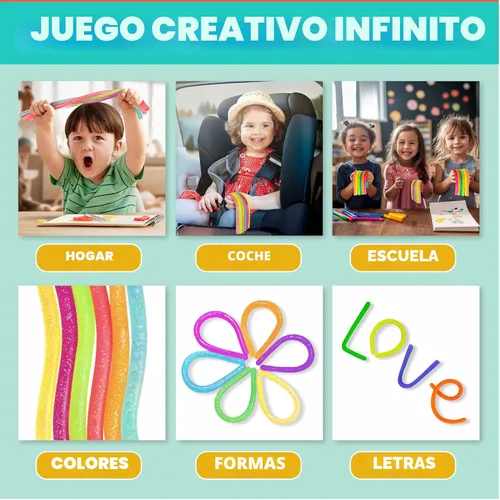 Vista 4 de BUNMO Juguetes sensoriales con cuerdas elásticas para niños de 3 años en adelante, estimulantes y adictivos, para niños, horas de diversión