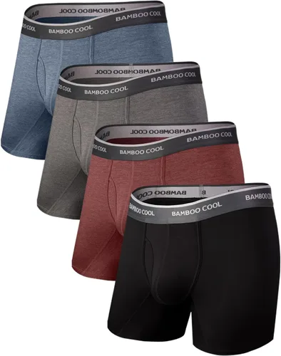 Vista 12 de BAMBOO COOL Men's Underwear Boxer Briefs Soft Breathable Underwear (4 or 7 Pack)